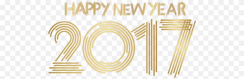 Gold Happy New Year 2017 Free Png Download