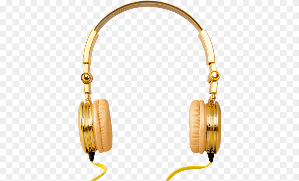 Gold Headphones, Electronics Png