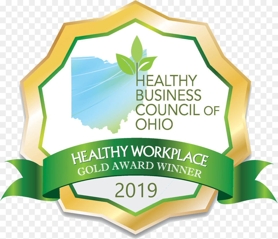 Gold Healthy Business Council Of Ohio 2018, Logo, Advertisement, Poster, Symbol Png