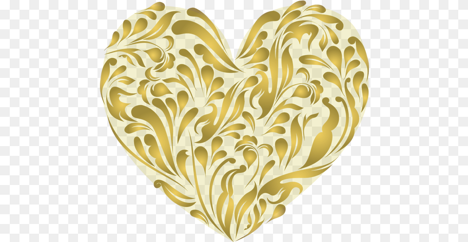 Gold Heart Clipart 12 Heart Shape Background Gold Free Transparent Png