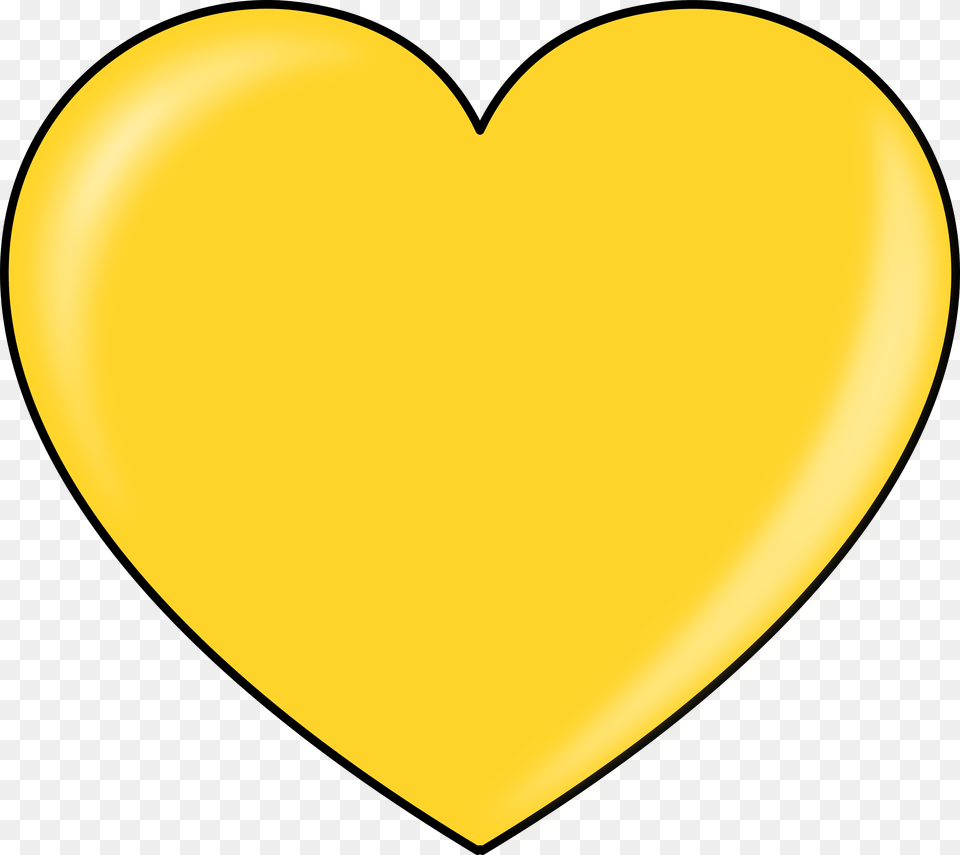 Gold Heart Clipart Clipart Best Heart Yellow, Balloon, Clothing, Hardhat, Helmet Free Transparent Png
