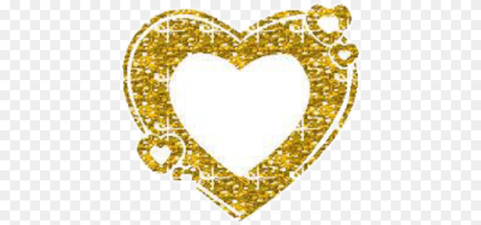 Gold Heart Sponsor Glitter Hearts Png Image