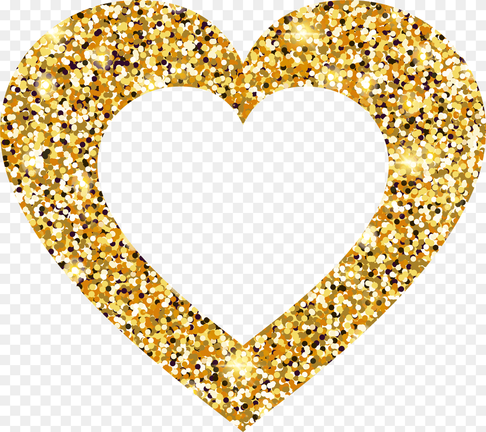 Gold Heart Transparent Background Gold Heart Free Png