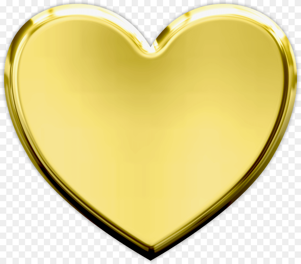 Gold Heart Transparent Image Transparent Background Gold Heart Clipart, Plate Free Png
