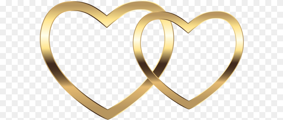 Gold Heart Vector Clipart Gold Hearts Clipart, Blade, Dagger, Knife, Weapon Free Transparent Png