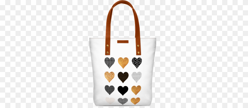Gold Hearts Classic Tote Bag Gold Black White Hearts Art Print Mini, Accessories, Handbag, Tote Bag, Purse Free Png Download
