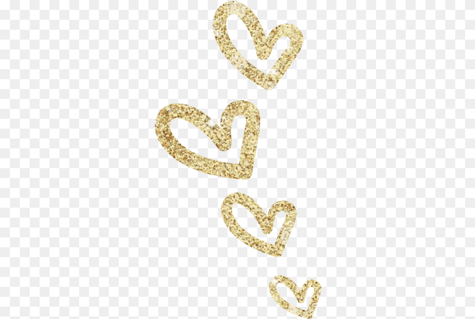 Gold Hearts Clipart Gold Heart, Symbol, Text, Smoke Pipe Png