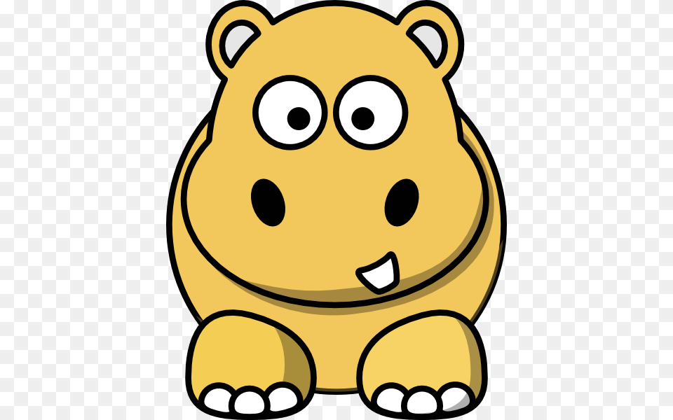 Gold Hippo Clip Art, Animal, Bear, Mammal, Wildlife Free Png