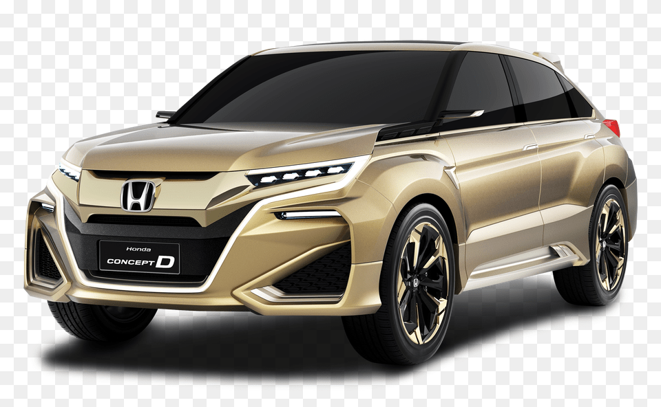 Gold Honda Concept D Car Image New Honda Crosstour, Suv, Transportation, Vehicle, Machine Png