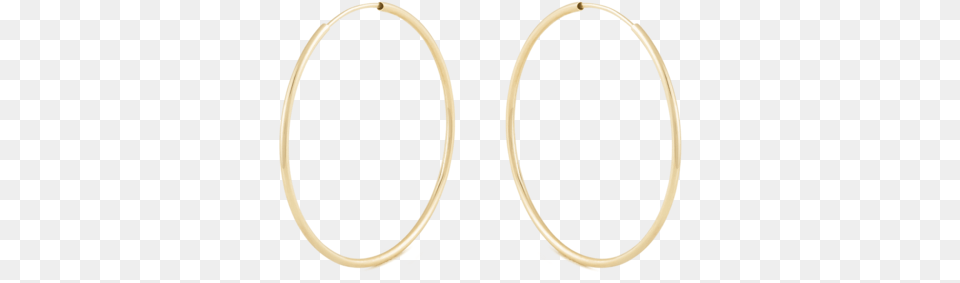 Gold Hoop Earrings, Oval Free Png Download