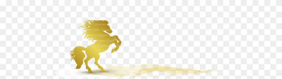 Gold Horse Logo, Text, Animal, Mammal Free Png