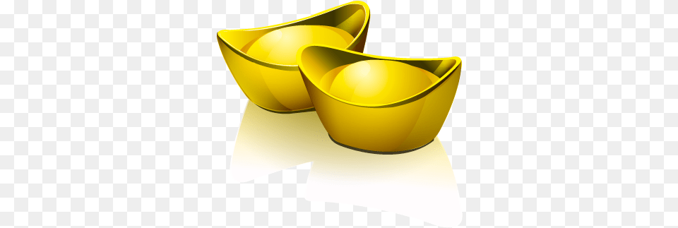 Gold Icon Chinese New Year Vector, Bowl, Soup Bowl Png