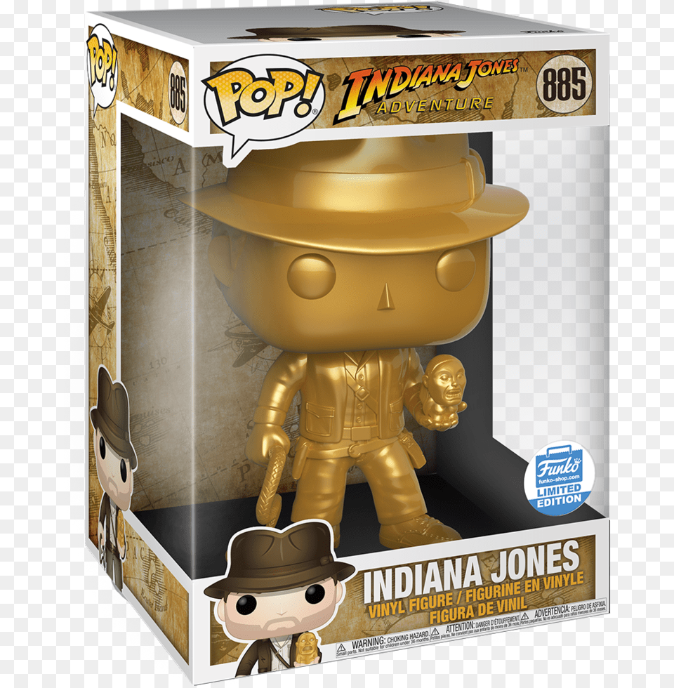 Gold Indiana Jones Indiana Jones Funko Pop, Baby, Person, Toy, Face Png Image