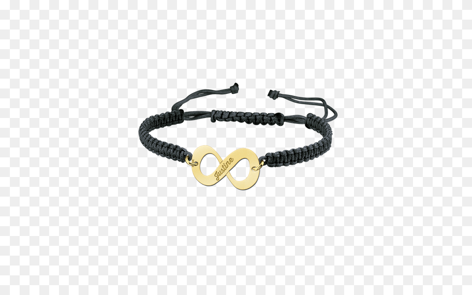 Gold Infinity Bracelet Shamballa Black, Accessories, Jewelry, Sword, Weapon Free Png Download