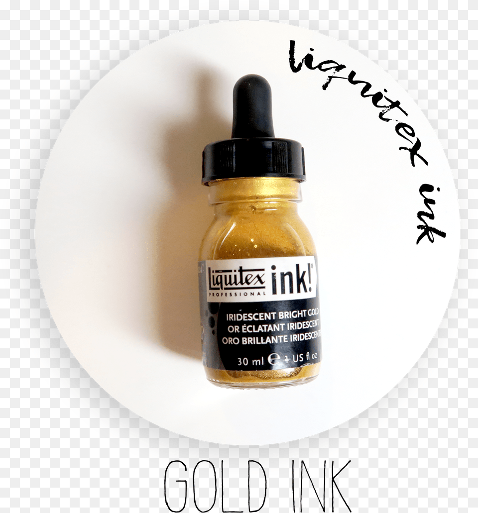 Gold Ink Gold Ink Calligraphy, Bottle, Food Free Png