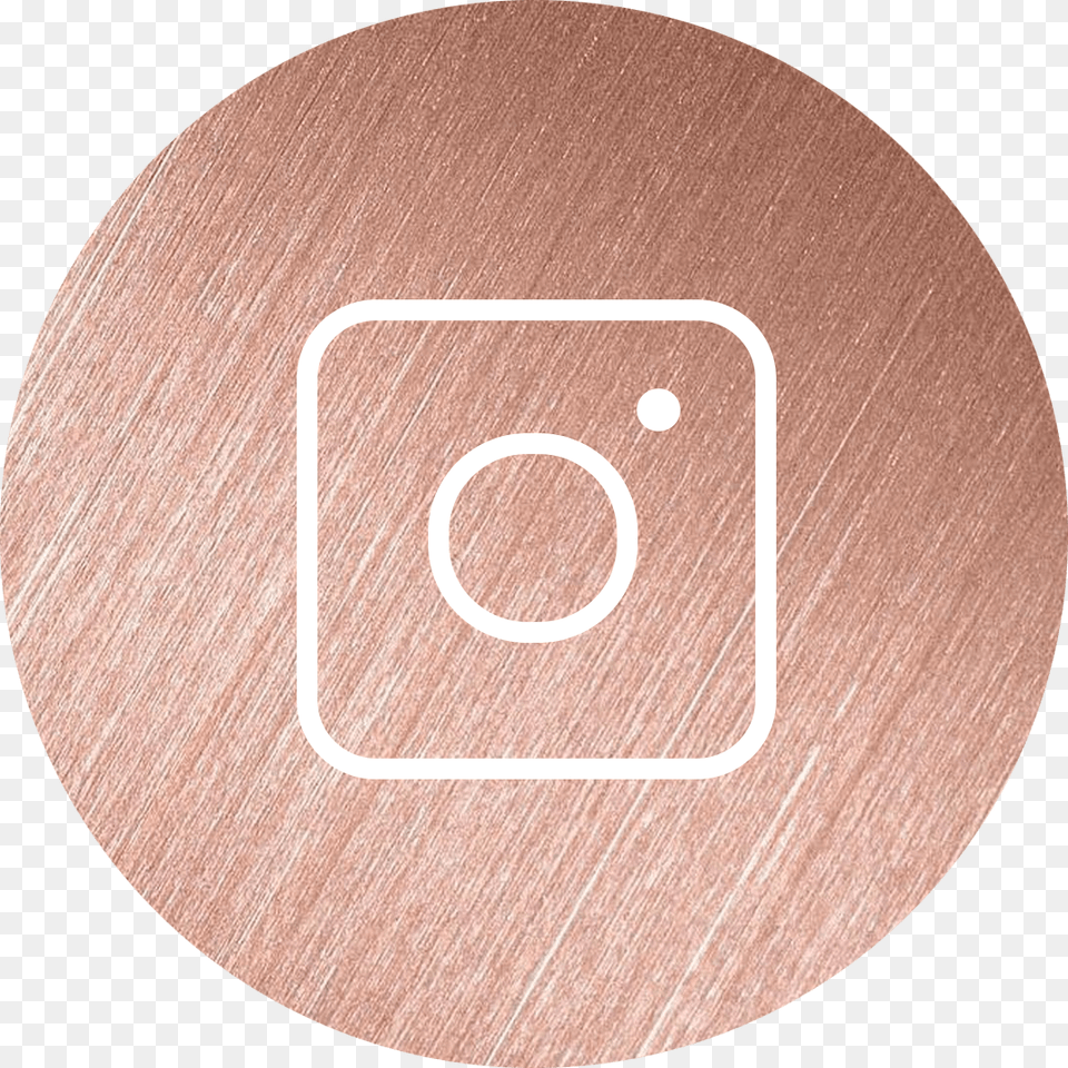 Gold Instagram Logo, Plywood, Wood, Disk Free Png