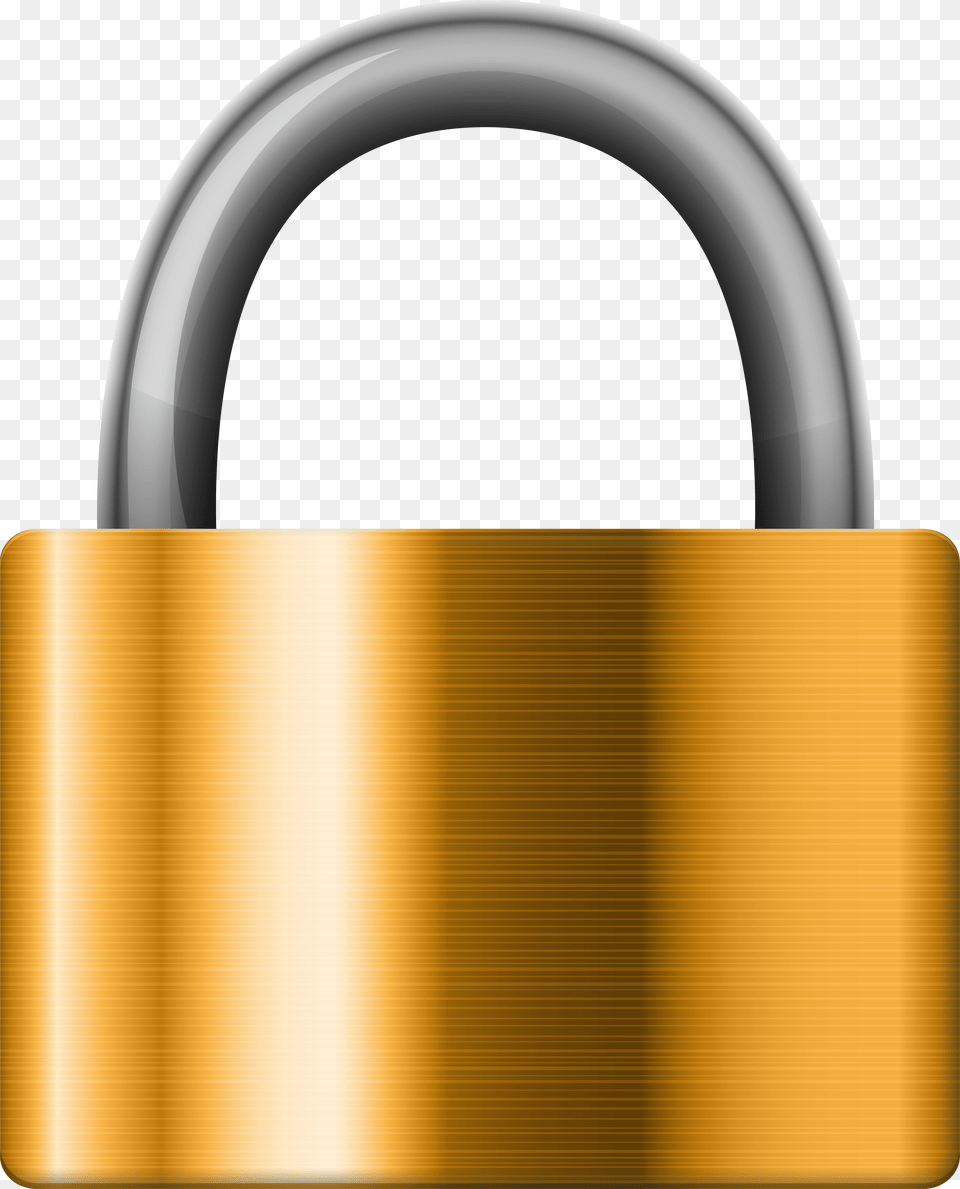 Gold Iron Padlock Clip Art, Lock Free Png Download