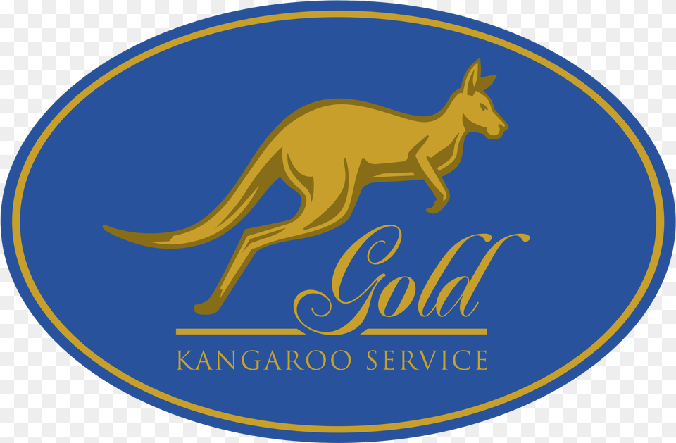 Gold Kangaroo Service Logo Transparent U0026 Svg Vector Kangaroo, Animal, Mammal Free Png