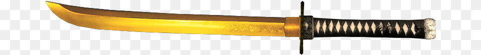Gold Katana Sword, Blade, Dagger, Knife, Weapon Free Transparent Png