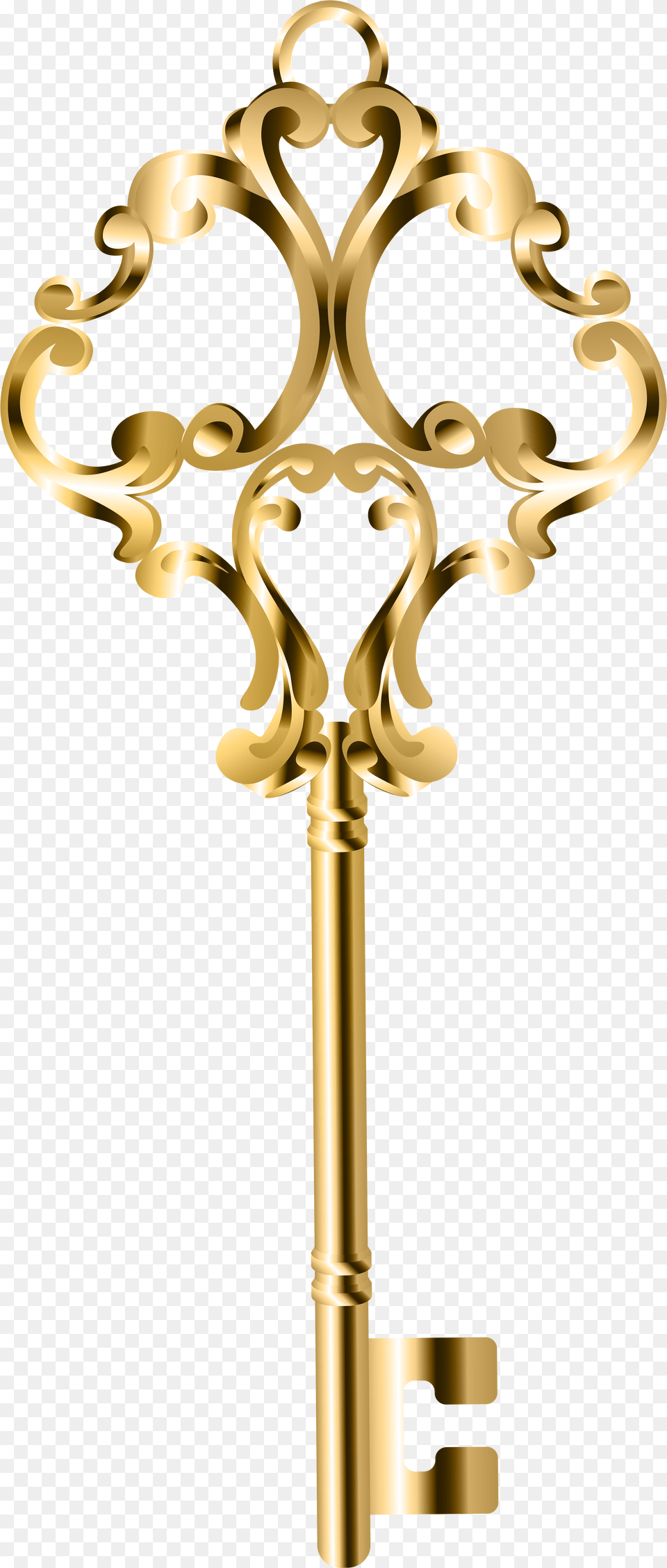 Gold Key Clipart Transparent, Cross, Symbol Free Png Download