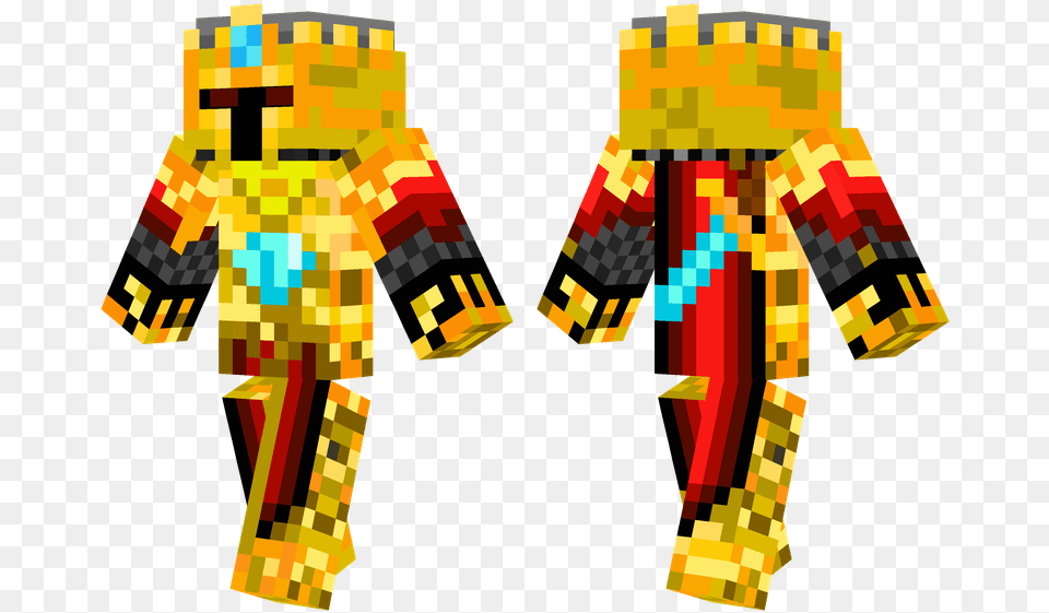 Gold Knight Minecraft Cool Pe Skins, Baby, Person, Art Png