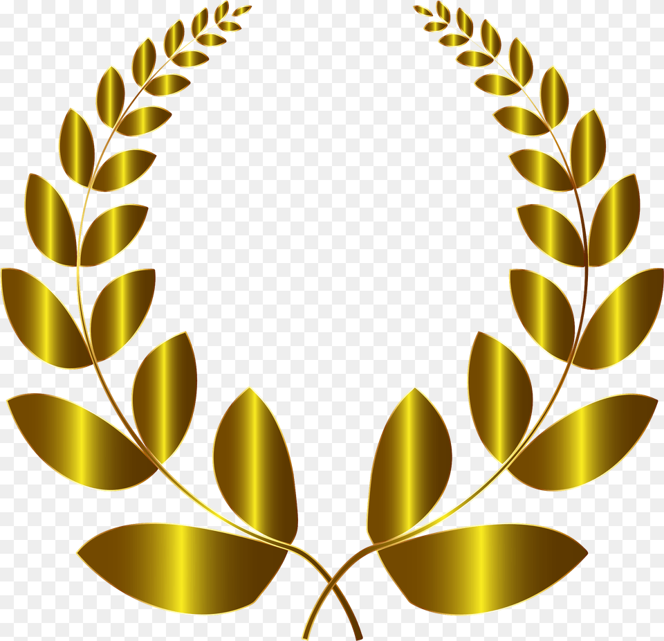 Gold Laurel Wreath 2 Transparent Background Laurel Wreath Icon, Pattern Png