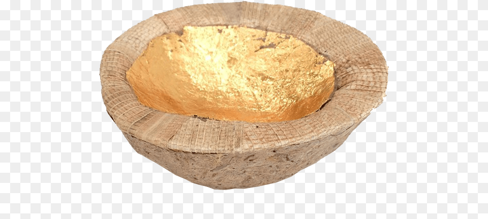 Gold Leaf Coconut Bowl Wood, Animal, Reptile, Snake Png Image