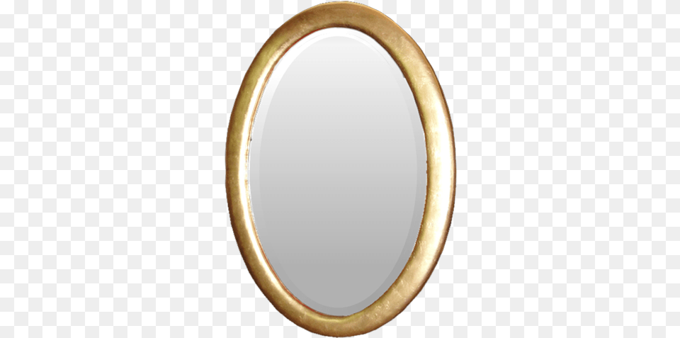 Gold Leaf Oval Mirror Frame Circle, Photography Png