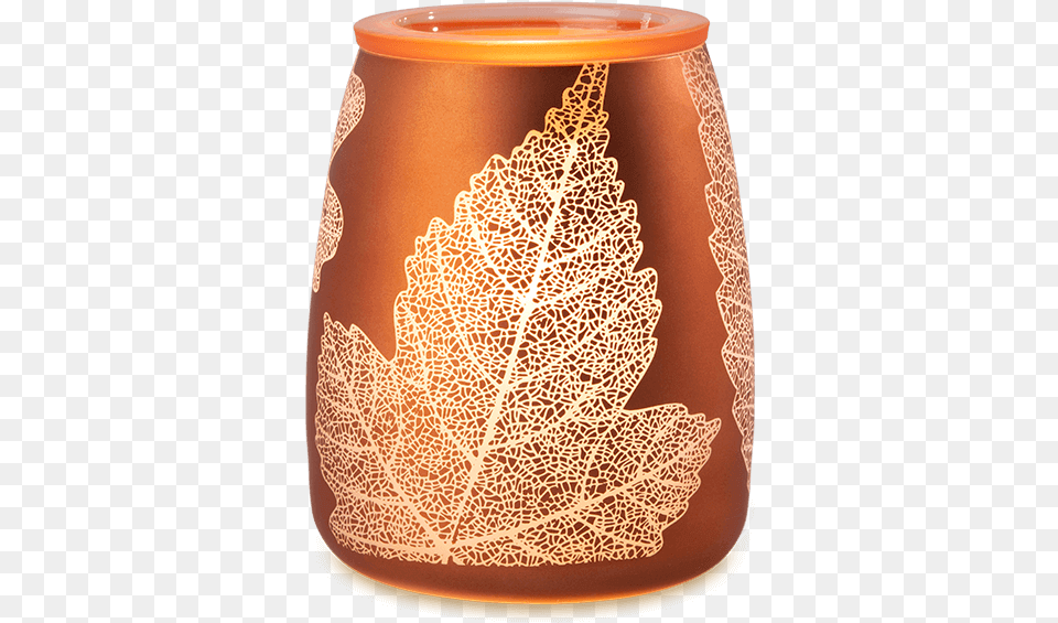 Gold Leaf Scentsy Warmer, Jar, Pottery, Lamp, Vase Free Png Download