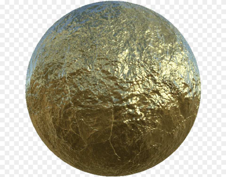 Gold Leaf Solid, Aluminium, Sphere, Foil, Astronomy Free Transparent Png