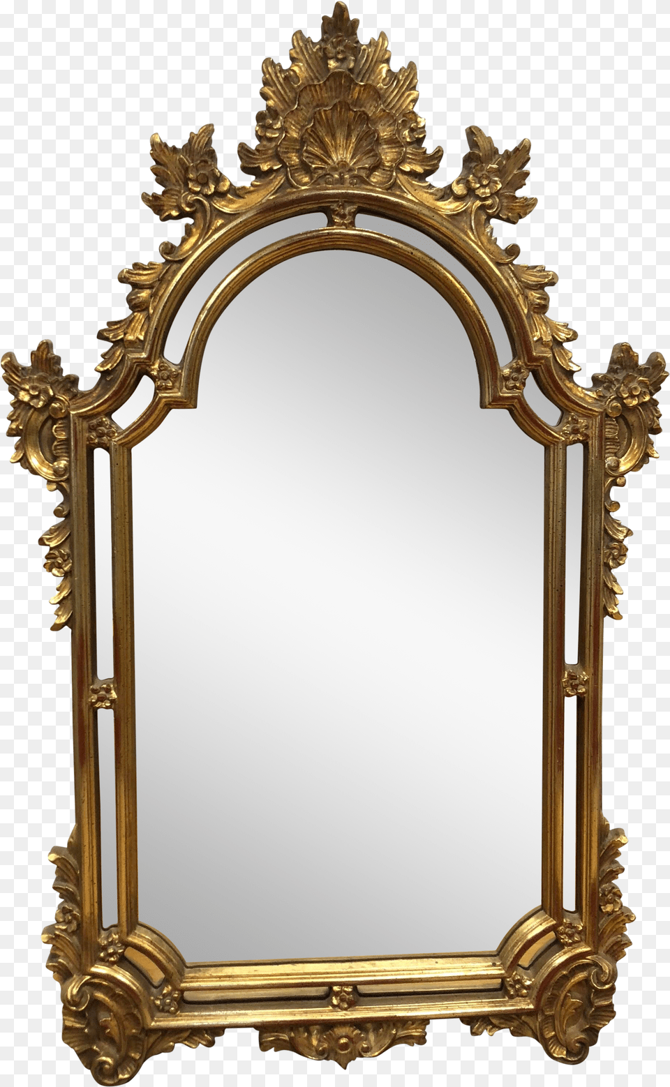 Gold Leaf Wall Mirror Clipart Gold Mirror Background Free Transparent Png