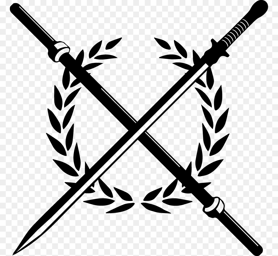 Gold Leaf Wreath, Sword, Weapon, Blade, Dagger Png