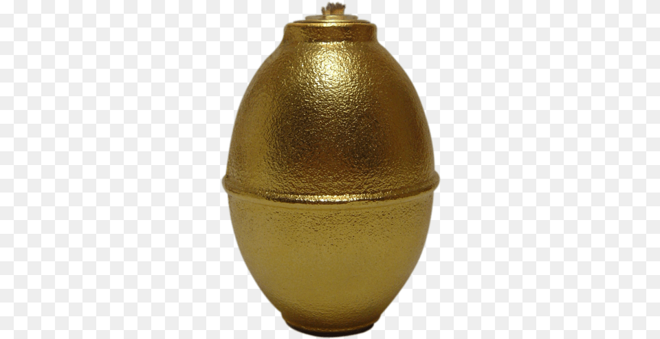 Gold Lemon Single Grenade, Jar, Pottery, Urn, Ammunition Free Transparent Png