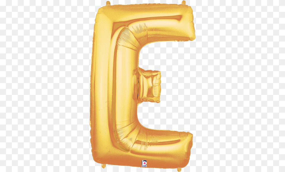 Gold Letter E Foil Balloon Letters Gold E Balloon, Clothing, Cushion, Home Decor, Inflatable Free Transparent Png