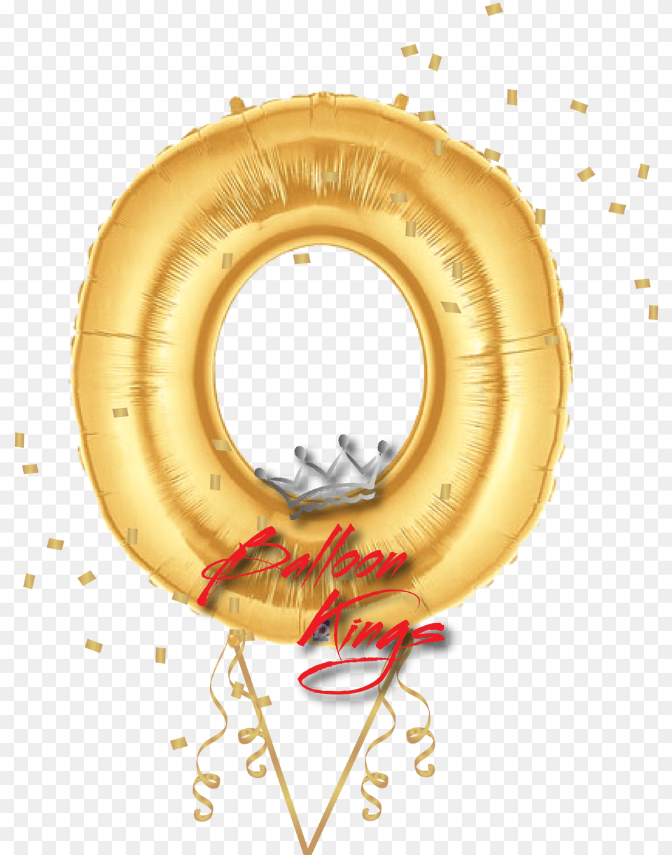 Gold Letter O Gold Number Balloons, Water Free Png