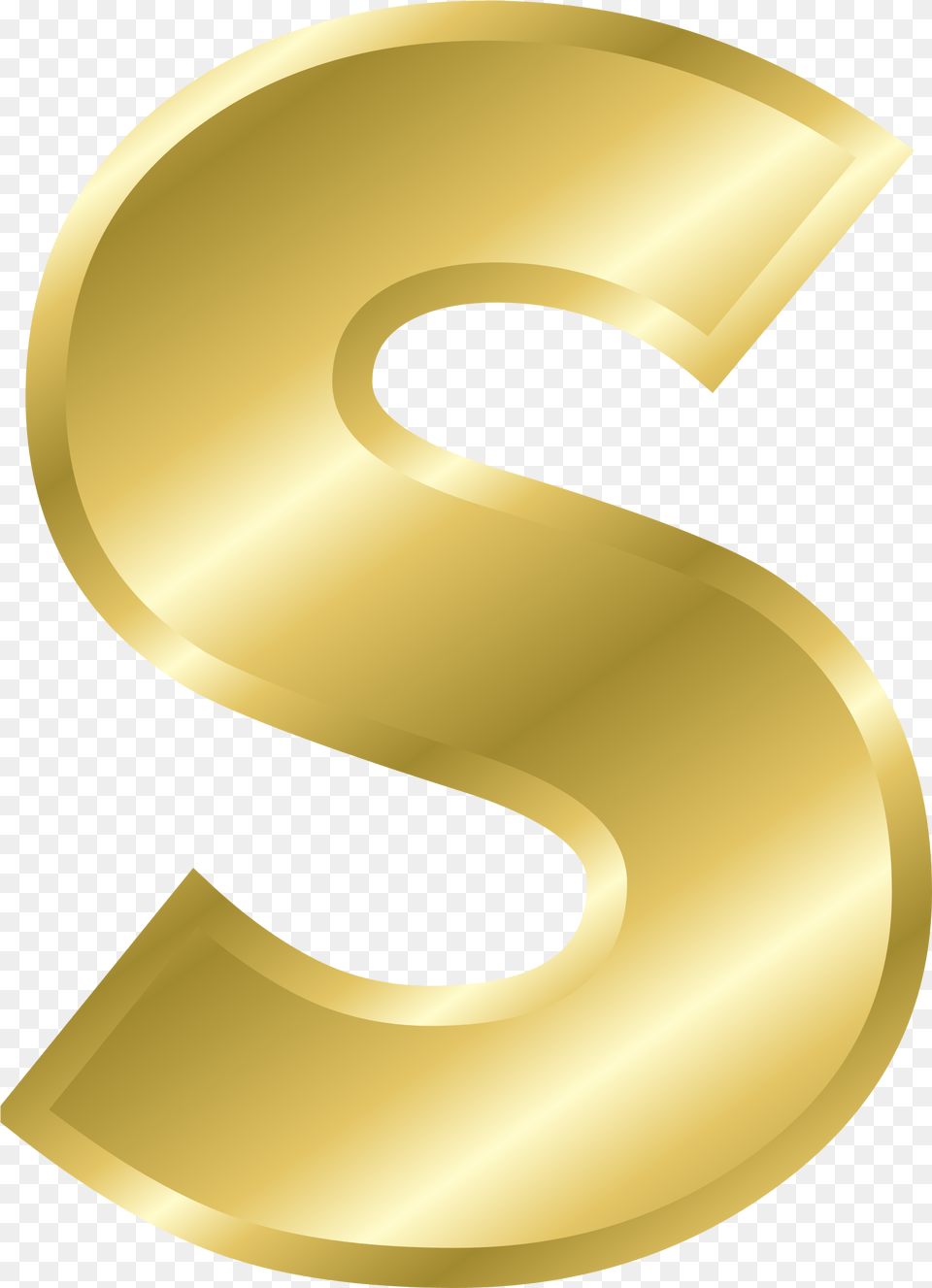 Gold Letter S Image With No Letter S Design Gold, Number, Symbol, Text, Disk Png