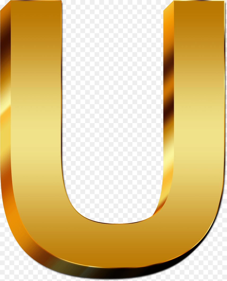 Gold Letter U Png