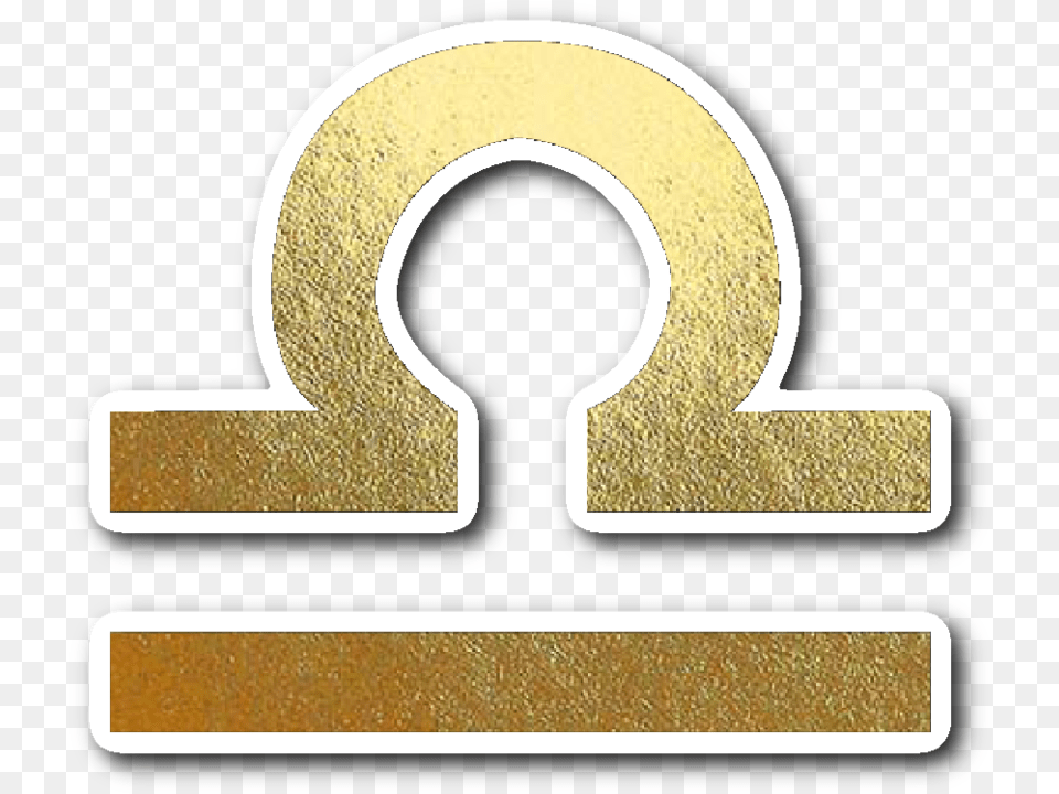 Gold Libra Sign Transparent Background, Number, Symbol, Text Free Png