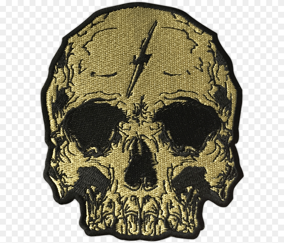 Gold Lightning Skull Patch By Seventh Skull, Adult, Bride, Female, Person Free Png