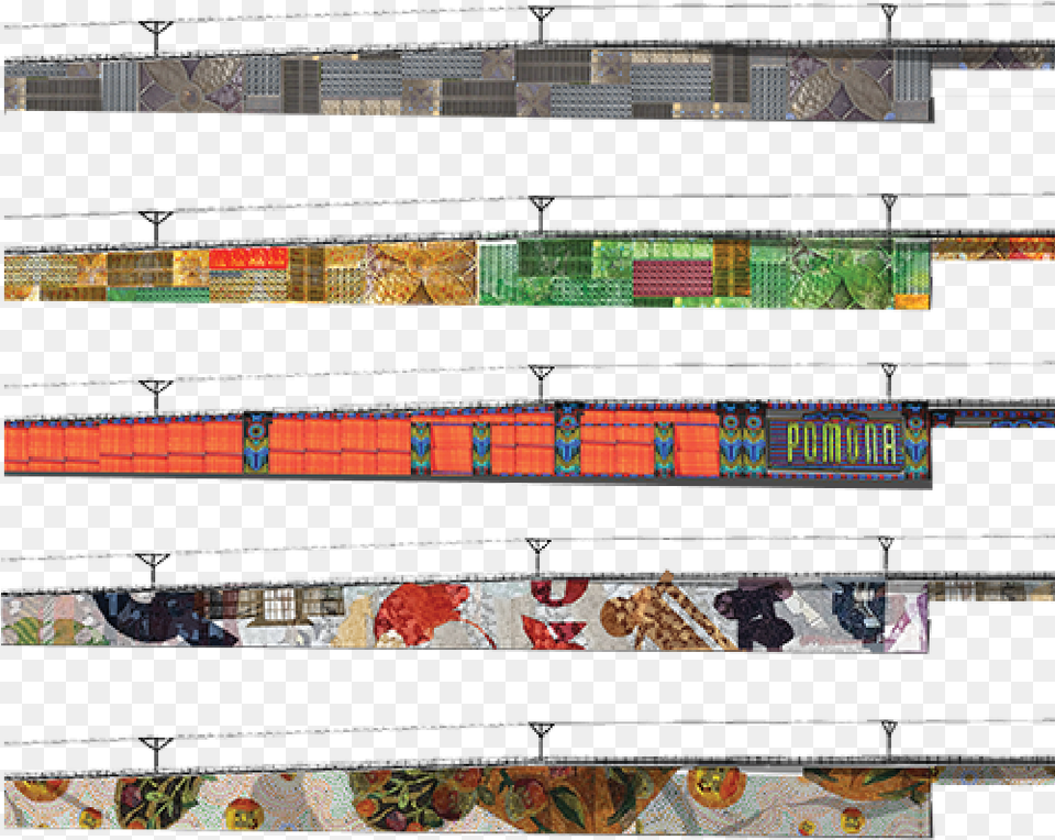 Gold Line Bridge Study At Towne And Garey Facade, Art, Collage, Formal Wear, Accessories Png