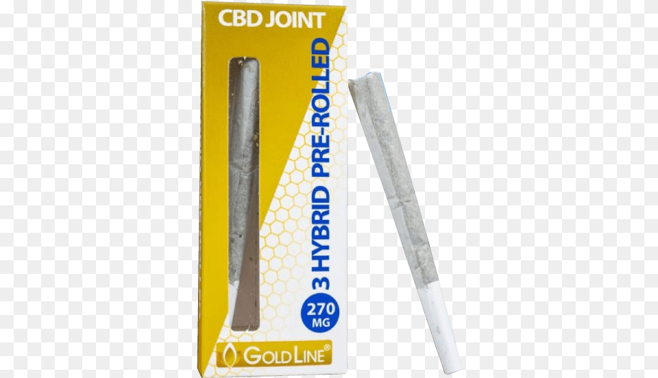 Gold Line Pre Rolled Cbd Joint Marking Tools, Blade, Dagger, Knife, Weapon Png Image