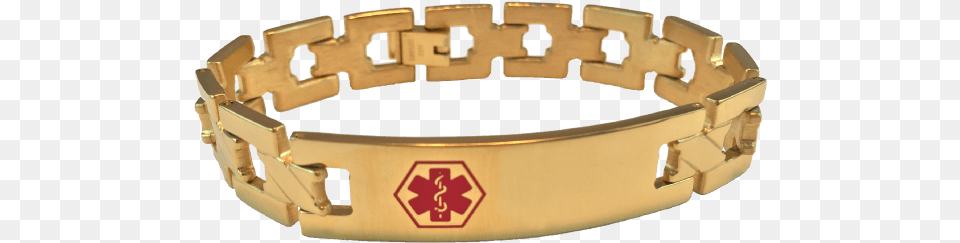 Gold Link Medical Bracelet Id Jewellery Bracelet, Accessories, Jewelry Png