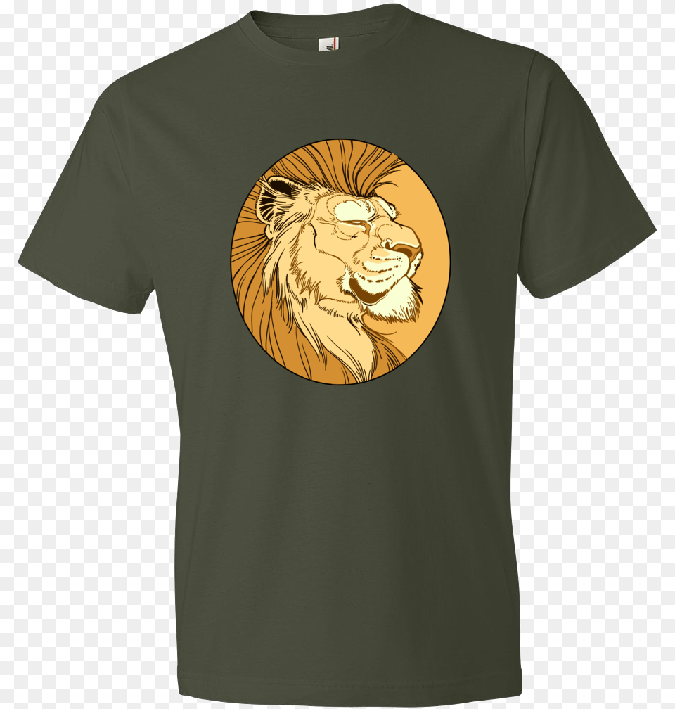 Gold Lion T Shirt T Shirt Double Bass, Animal, Clothing, Mammal, T-shirt Free Transparent Png