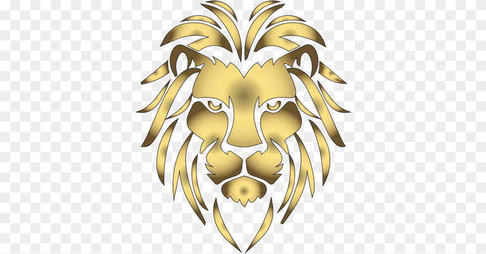 Gold Lions Head Lion Animal, Mammal, Wildlife, Person Free Transparent Png