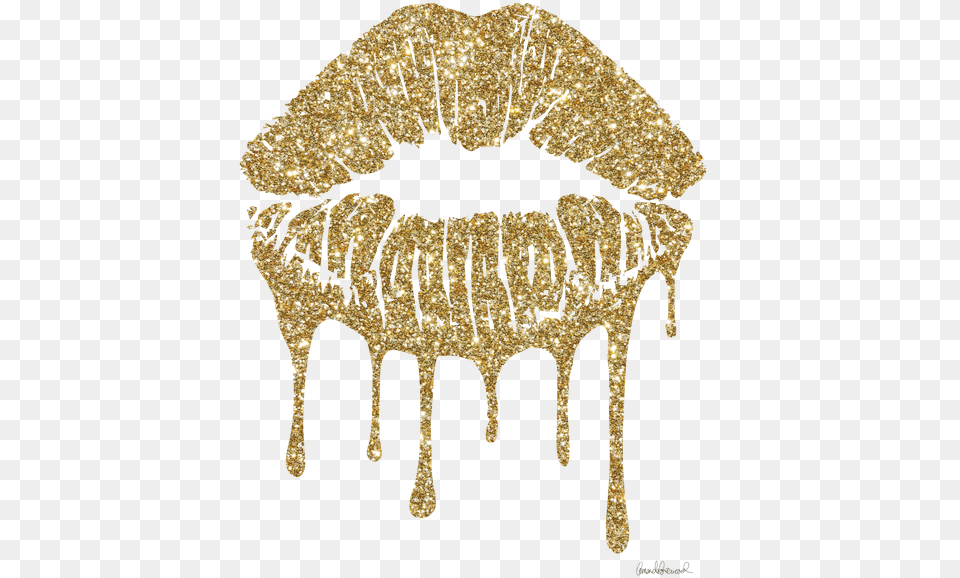 Gold Lips Glitter Lip Logo Scarborough State Beach, Accessories, Treasure, Diamond, Gemstone Png