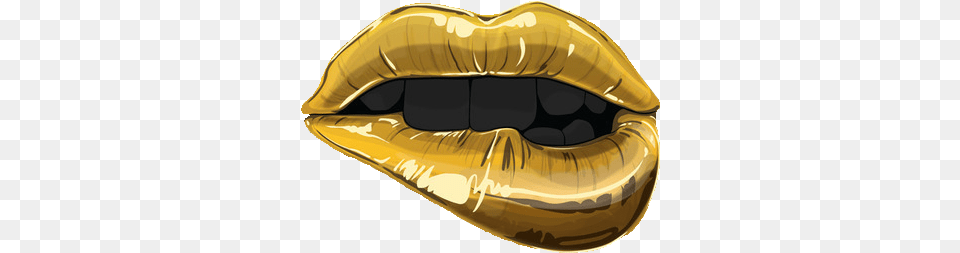 Gold Lips Transparent Images U2013 Vector Gold Lips, Body Part, Mouth, Person, Clothing Png