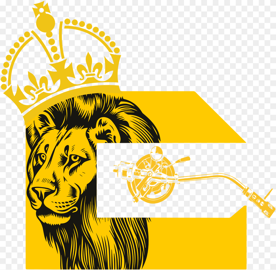 Gold Logo Crown Vector, Animal, Lion, Mammal, Wildlife Png Image