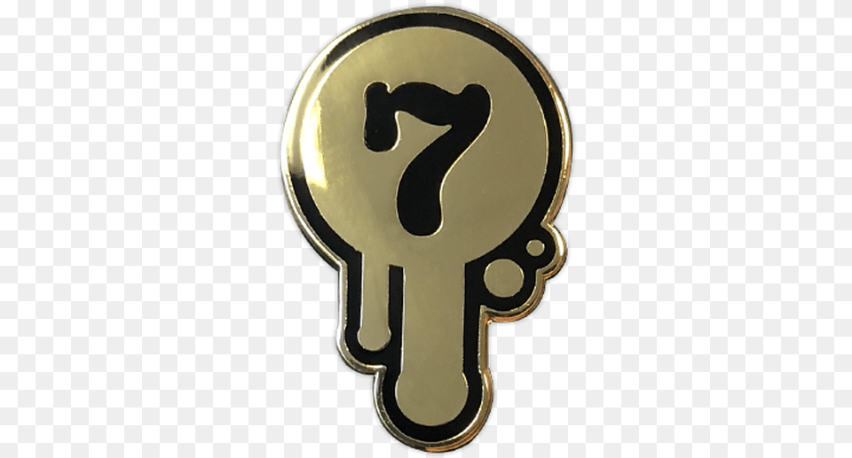 Gold Logo Mark Enamel Pin Emblem, Symbol, Smoke Pipe Png