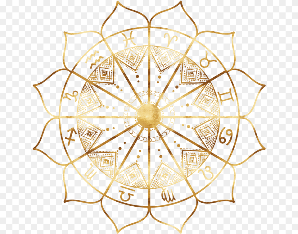 Gold Mandala Mandala Art Gold Transparent, Chandelier, Lamp Free Png