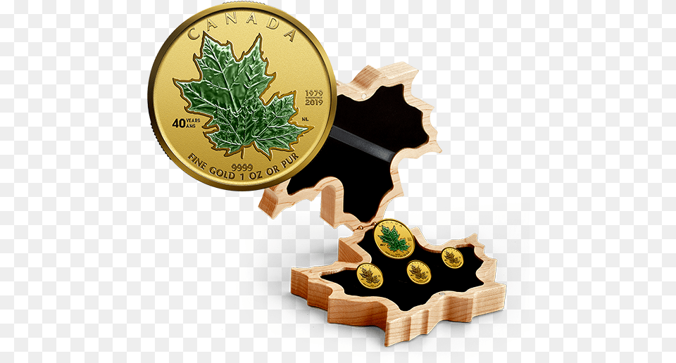 Gold Maple Leaf Set 2020, Plant, Coin, Money, Smoke Pipe Free Png